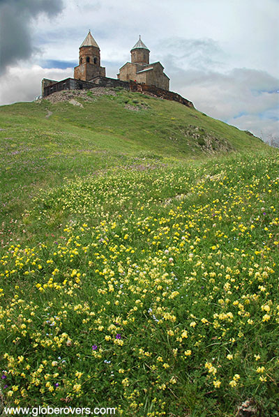 Flowers-Tsminda-Sameba-Church-Kazbegi-Georgia