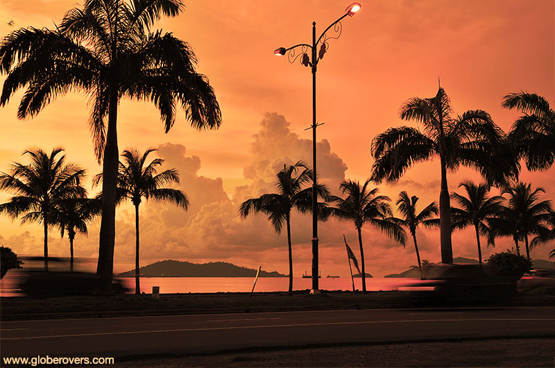 Sunset as seen from the Kota Kinabalu City Mosque