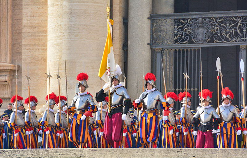 Guards at St. Peter’s Square, Vatican.