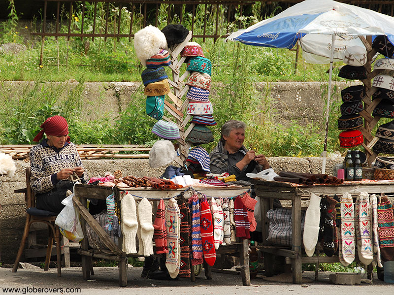 Vendors along the Georgian Military Highway