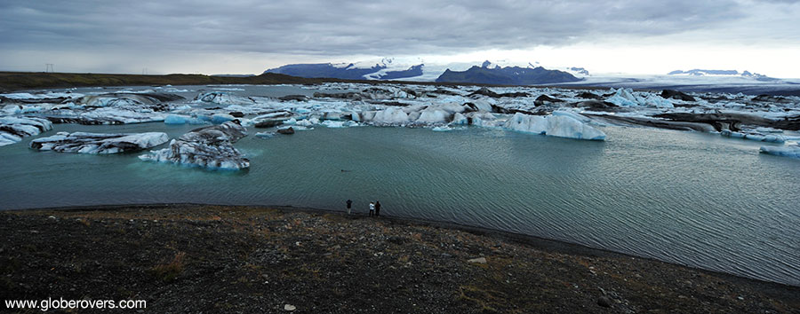 Jökulsárlón glacial lake, Situated at the head of the Breiðamerkurjökull glacier, Iceland