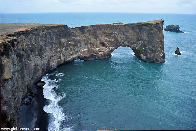 Cliffs near the Black Sand Beach, Dyrhólaey near Vik, Iceland