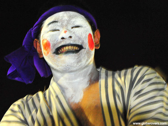Clown at Eisa Chatan Festival, Okinawa, JAPAN