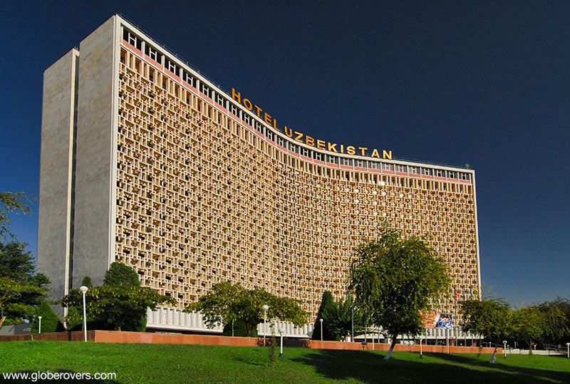 Hotel Uzbekistan near Amir Timur maydoni statue, Tashkent, Uzbekistan