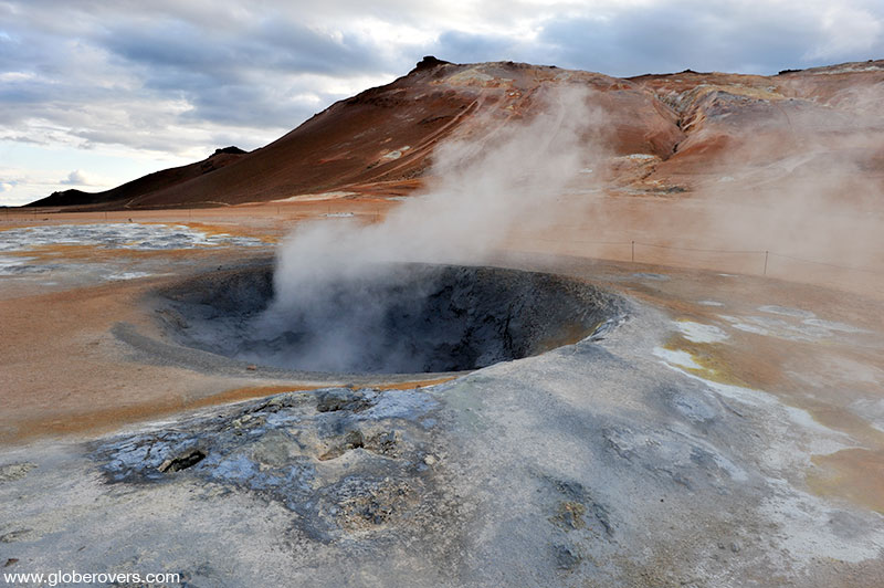 Boiling hot pots at Hverir near Lake Mývatn, Iceland