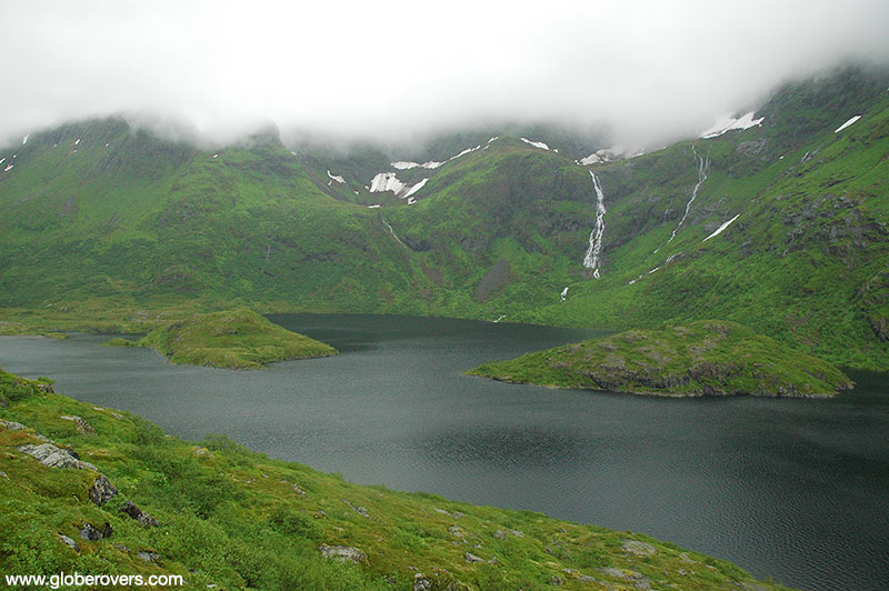 Lake Agvatnet near Village of Å on Lofoten Islands, Norway