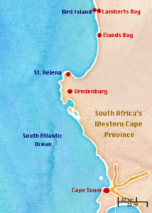 Map-west-coast-Cape-South-Africa