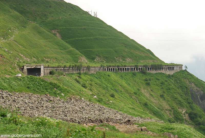 Military Highway from Tbilisi to Kazbegi in Georgia, Caucasus