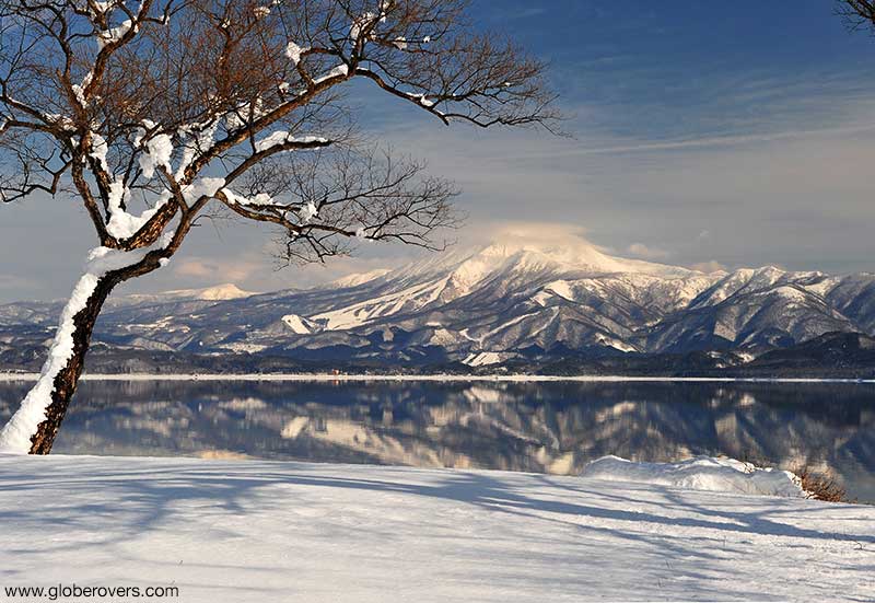 Mount Komagatake and Lake Tazawako, Akita, Tohoku, Honchu, Japan