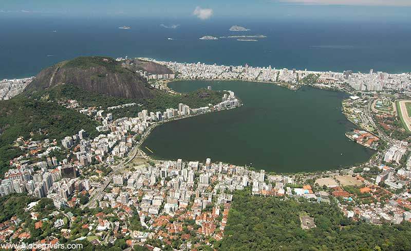 View of Rio from Corcovado mountain, Rio de Janeiro, Brazil