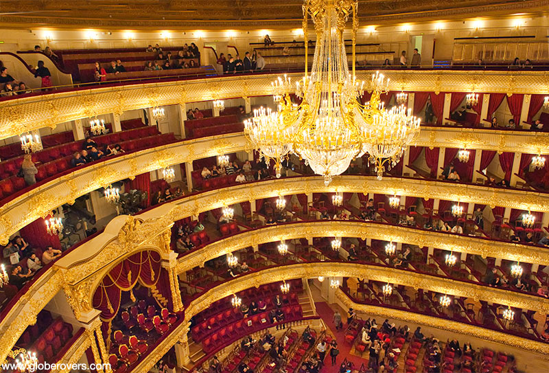 Interior of the Bolshoi Theatre, Moscow, Russia
