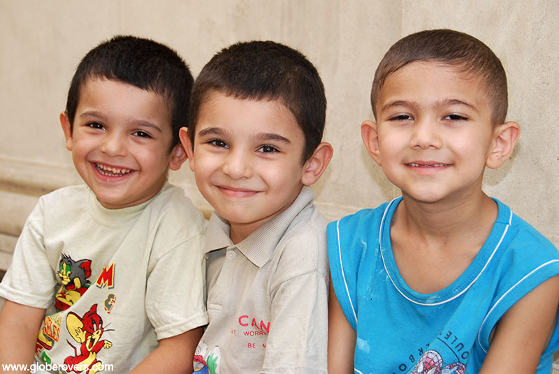 Smiling boys of Baku, Azerbaijan