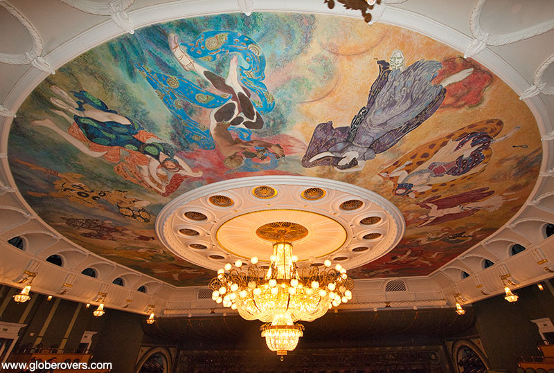 Chandelier of the Bolshoi Theatre, Moscow, Russia