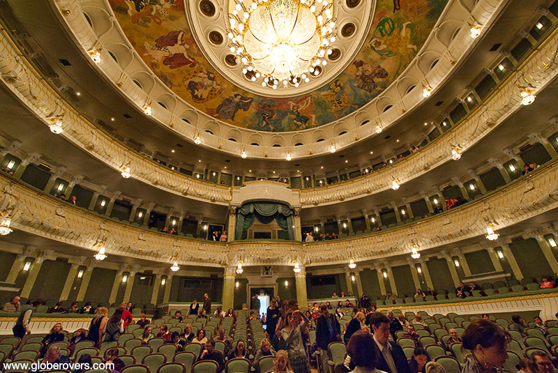Interior of the Bolshoi Theatre, Moscow, Russia