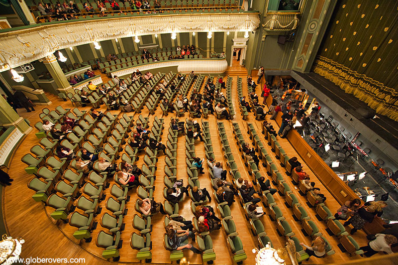 Interior of the Bolshoi Theatre, Moscow, Russia
