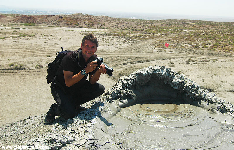 Perplexed by the Qobustan Mud Volcano, Qobustan, Azerbaijan