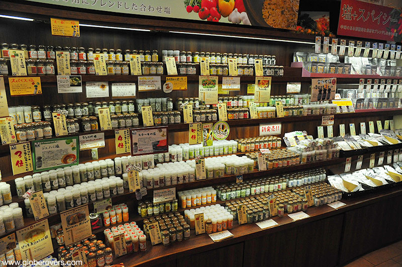 A salt shop with 220 types of salt, Naha, Okinawa, JAPAN