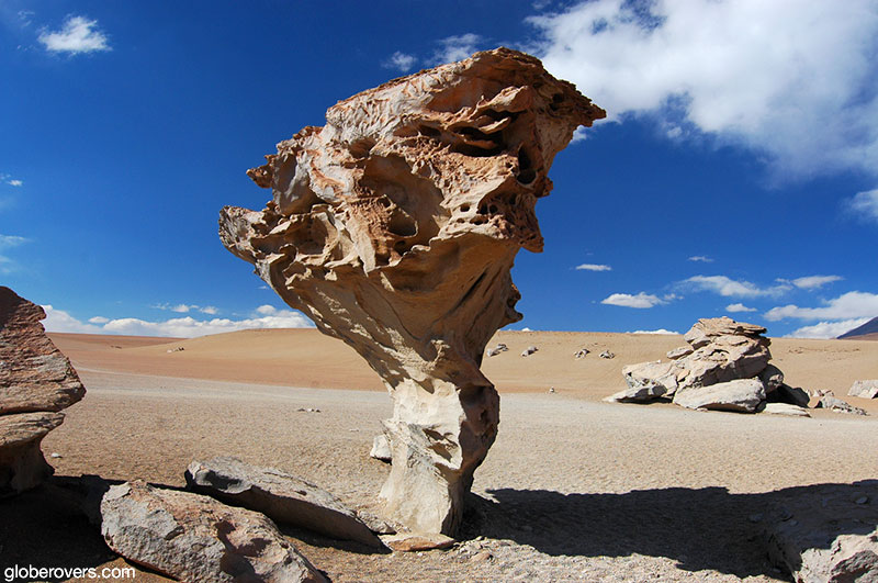 Árbol de Piedra (stone tree), Eduardo Avaroa Andean Fauna National Reserve. Sur Lípez Province, Southern Bolivia