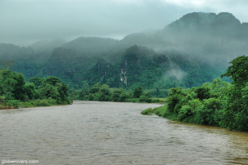 Scenery outside Vang Vieng, Laos