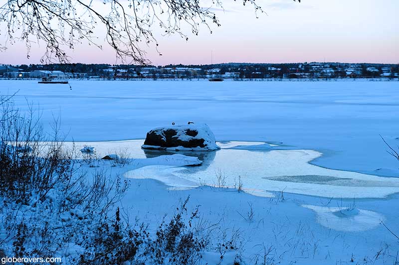 Frozen seas at Luleå, Sweden