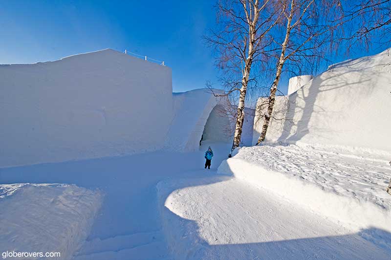 Entrance to the Kemi SnowCastle, Finland