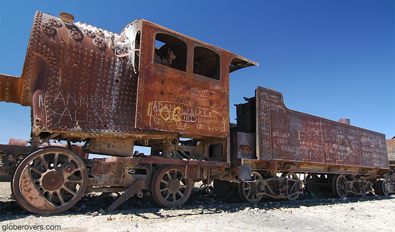 Train Cemetery outside Uyuni, Bolivia