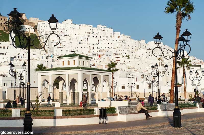 White house neighbourhood, Tétouan, Morocco