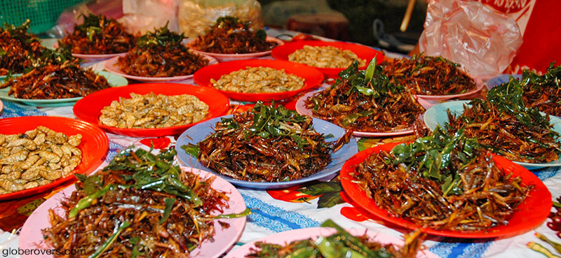 Dinner along the Mekong River, Vientiane, Laos