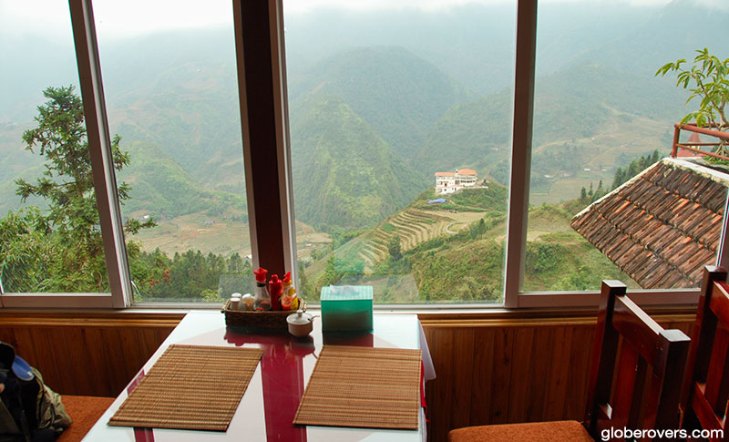 Restaurant with a view in Sapa
