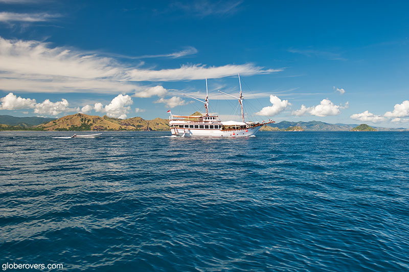 Sailing to Komodo Island from Labuan Bajo, Flores Island, Indonesia
