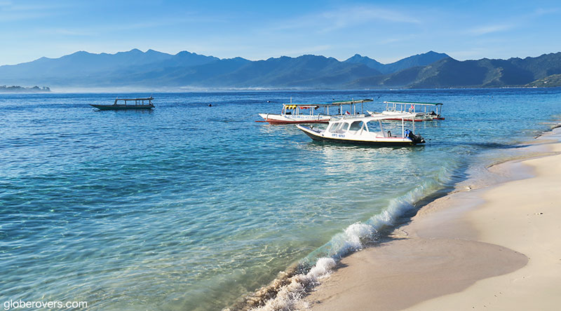 It is easy to catch a boat to visit all three Gili Islands