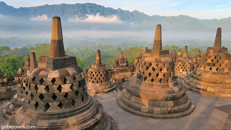 Borobudur temple, Java Island