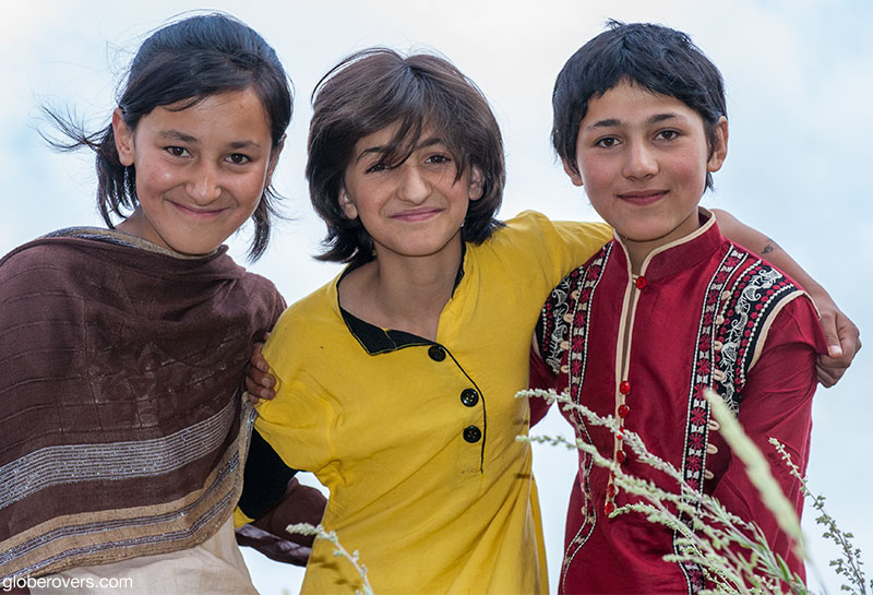 Girls at Gulmit Village in the Upper Hunza Valley