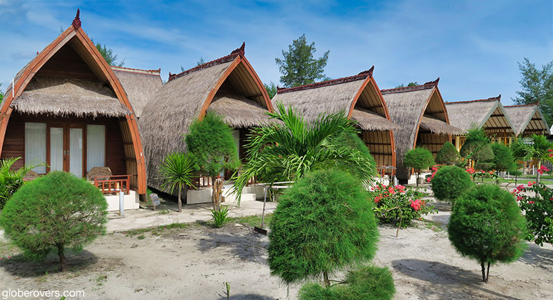 Great accommodation can be found all over the three Gili Islands