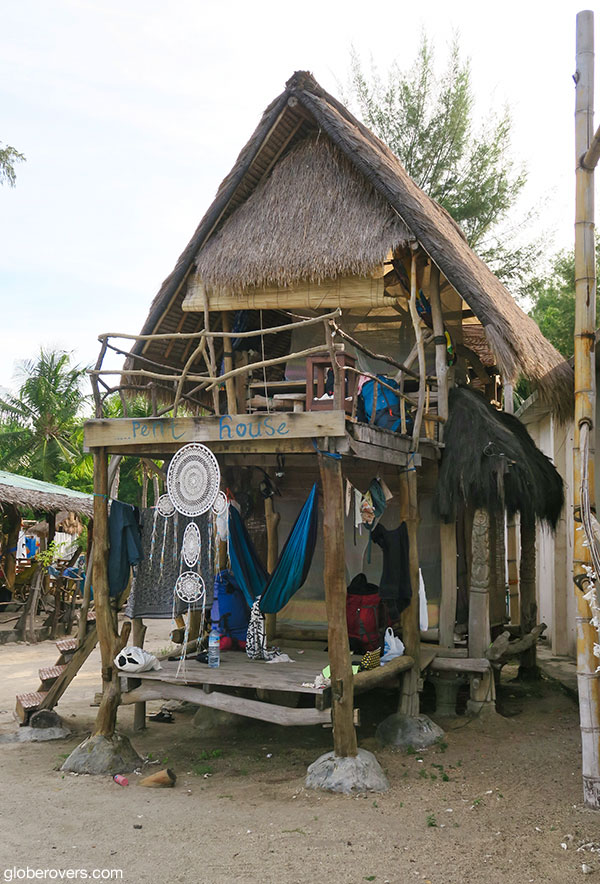Funky hut on Gili Meno, Indonesia