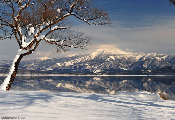 Mount Komagatake and Lake Tazawako, Akita, Tohoku, Honchu, Japan