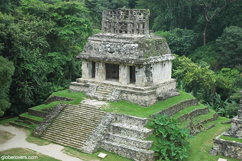 Mayan temple ruins at Palenque, Mexico