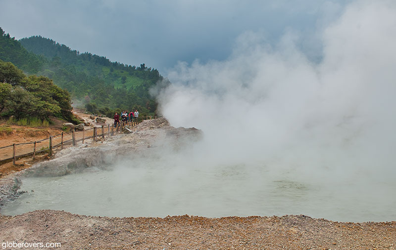 Kawah Sikidang, Dieng Plateau, Central Java, Indonesia