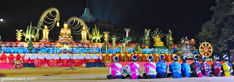 Waisak festival at Borobudur temple, Central Java, Indonesia