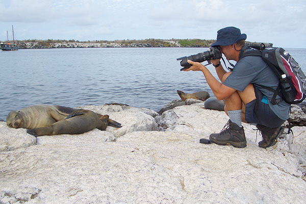 Peter in Galapagos, Equador