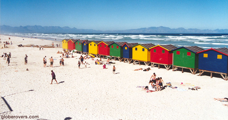Changing rooms at Muizenberg beach