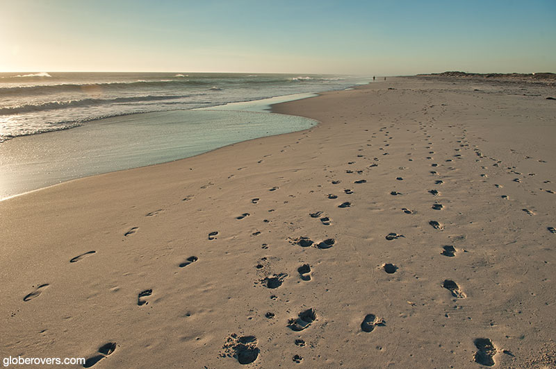 The beach at Blaauwberg Nature Research, Cape westcoast, South Africa