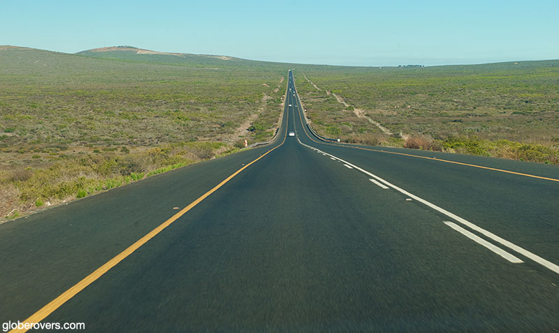 The lonely road along the west coast, South Africa