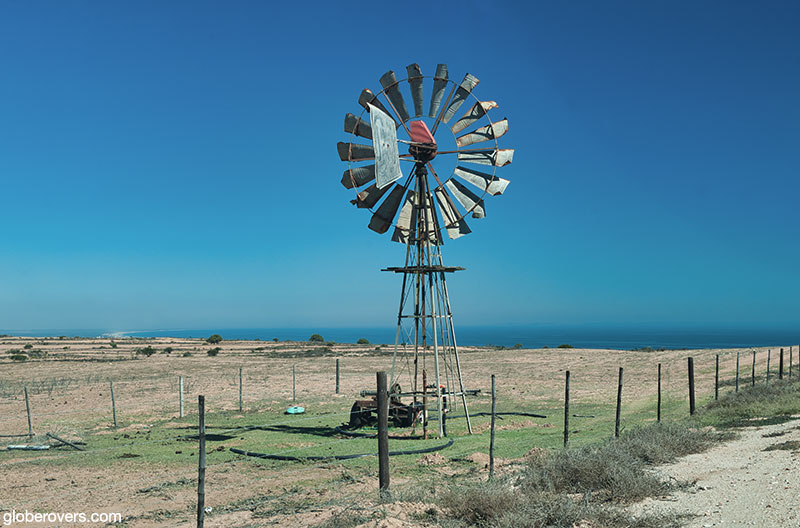 A typical wind pump along the west coast, south africa