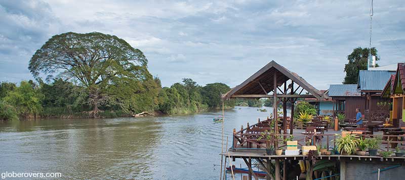 Restaurants on northern Don Det Island, southern Laos