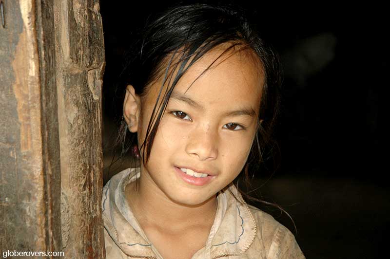 Girls of the hill tribes outside Luang Prabang, Laos