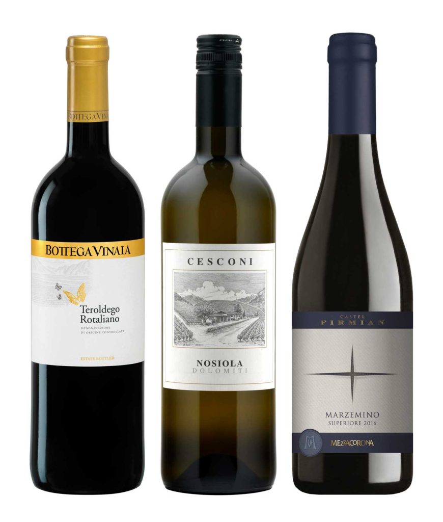 Wines from the Dolomite Region, Italy