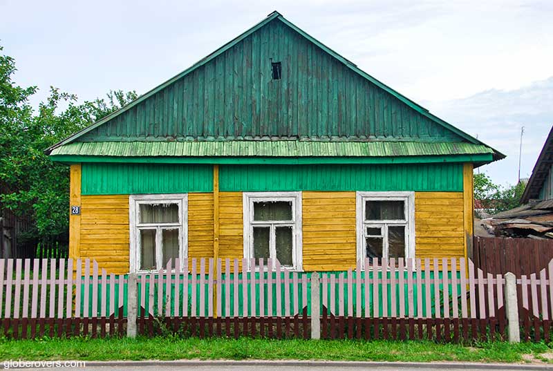 House in the town of Mir, Belarus