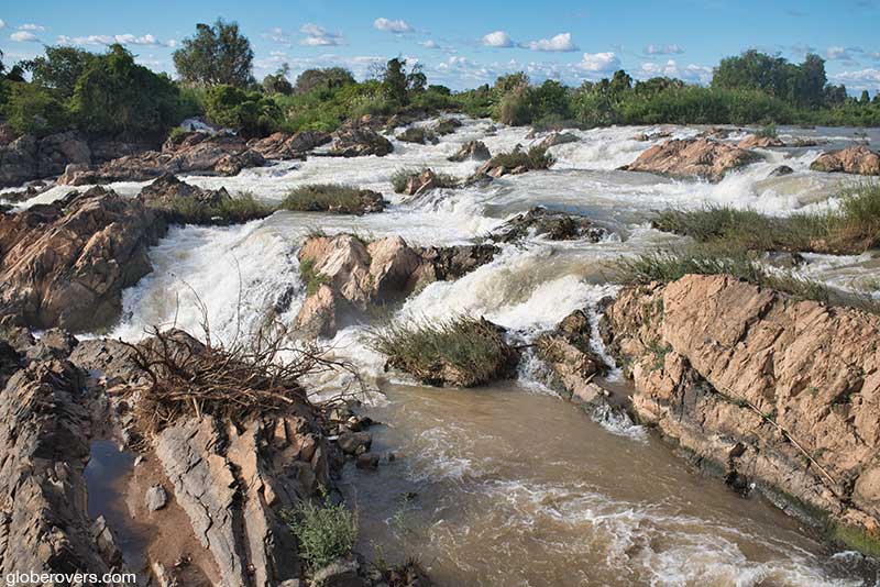 Somphamit waterfall, northern part of Don Khon, southern Laos