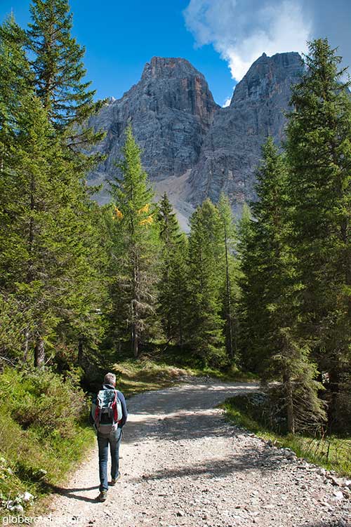 Hiking the dolomites, Italy